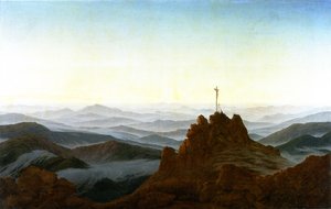 Zítra v Krkonoších od Caspar David Friedrich